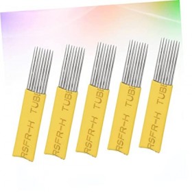 DOITOOL 150 Pièces Ensemble Lames DAiguilles À Sourcils Lames À Sourcils 100 Pièces