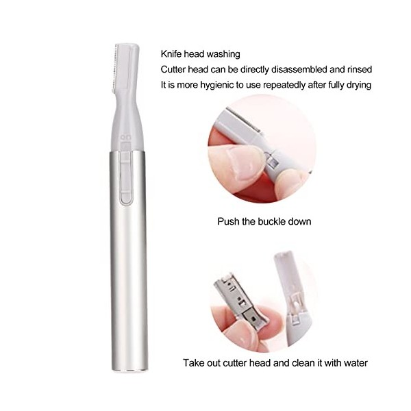 wrtgerht Rasoir à Sourcils électrique, Coupe-Sourcils Haute précision Dissolvant de Rasoir à Sourcils électrique for Le Visag