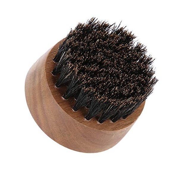 wrtgerht Brosse à Barbe, MeNatural Faux Poils de Sanglier Manche en Bois Barbe Nettoyage Rasage Shaping Brush Toilettage Brus