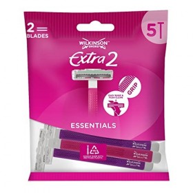 Wilkinson Sword Extra 2 Beauty rasoirs jetables – Lot de 2, Total de 10 rasoirs