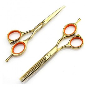 Ciseaux pour coupe de cheveux, 14 cm, couleur : arc-en-ciel, kit de coupe de cheveux couleur : arc-en-ciel or 