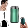 Ailsion Lot de 2 rasoirs électriques lavables de poche pour homme - Rasoir électrique pour homme - Pour nettoyer le visage - 