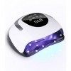 Soulpala Lampe Ongle 220W Lampe UV LED Ongles Gel Séchoir à Ongles Machine a Ongle avec 57 LEDS Lampe UV Ongles Gel 10S Sécha