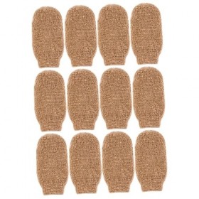 POPETPOP 12 Pcs Gants De Bain Gant Exfoliant Gant Exfoliant Gants De Douche Exfoliants Pour Femmes Éponge Naturelle Gant De G