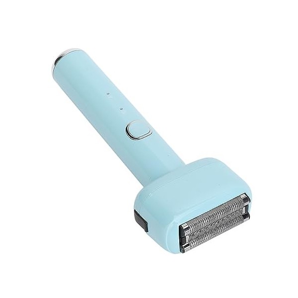 Tondeuse électrique portable, rechargeable, étanche, kit de toilettage de barbe avec brosse de nettoyage pour homme bleu 