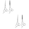 Beaupretty 2Pcs Ciseaux Pour Gauchers Gaucher Cheveux Ciseaux Rasoir Cisaillement Coupe De Cheveux Cisaillement Outils De Coi