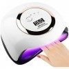 Lampe UV Sèche Ongles,AMAYGA 168W Séchoir à Ongles Professionnel avec Capteur Automatique,LCD Ecran,4 Minuteries 10/30/60/99S