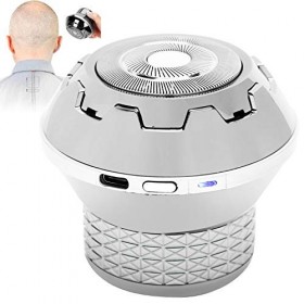 Rasoir électrique, rasoirs lavables pour hommes, piles au lithium de rasage à tête chauve, rasoir à moustache tondeuse à barb