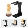 FRCOLOR 3 Ensembles Ensemble De Rasage Kit De Beauté De Rasage Pour Hommes Porte-Rasoir Crème À Barbe Blaireaux En Bois Bross