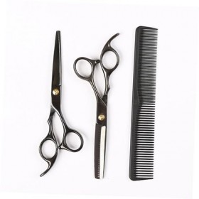 FRCOLOR 5 Pièces Ensemble Dents Ciseaux Outils De Coupe De Cheveux Fournitures De Coupe De Cheveux Ciseaux En Acier Inoxydabl