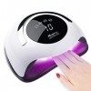 Lampe UV LED Séchoirs à Ongles, Lampe UV Ongles Gel 120W, Lampes à Ongles Professionnel avec 4 Minuteries 10/30/60/99S, Grand