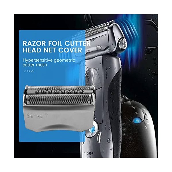 Fegtrty 3X 70S Foil & Cutter Shaver Pièce De Rechange Pour Série 7 70S Rasoir Feuille Cassette Tête