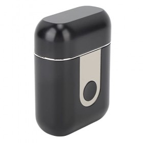 Tondeuse à barbe électrique, moteur puissant, tondeuse à barbe de poche, IPX6, étanche, pour adultes noir 