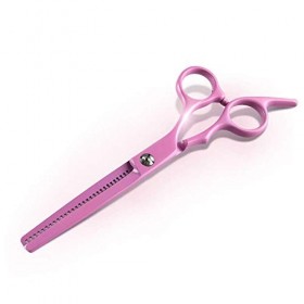 GaoF Ensemble de Ciseaux de Coupe de Cheveux de beauté Rose de 6 Pouces, Ensemble doutils de Cisaillement Plat + dent, résis