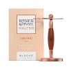 WLDOHO® Support de Rasage en Bois de Santal pour Blaireau et Rasoir, en Bois Noble et Alliage de Zinc Antirouille I Support p