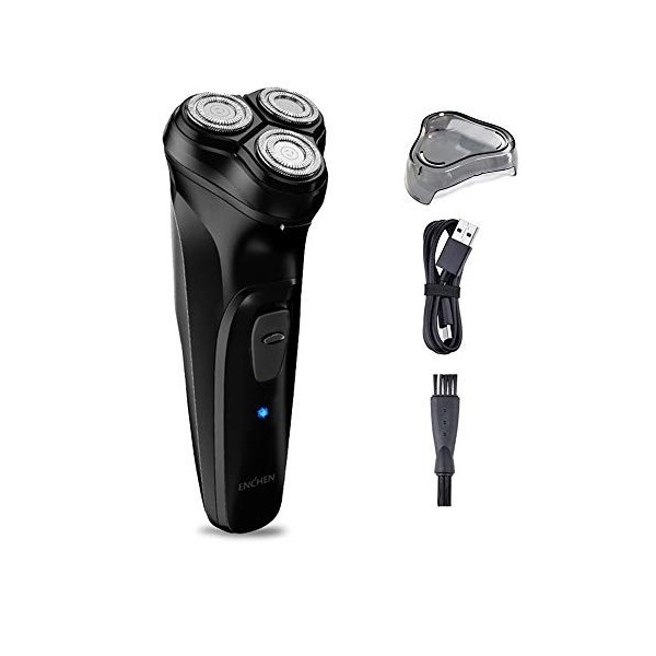 Enchen Blackstone Men Shaver, tondeuse à barbe électrique intelligente rechargeable 3D 5W noir 