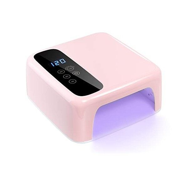 BETE Lampe à ongles LED sans fil, séchoir à ongles sans fil, lampe à ongles LED rechargeable 72 W, lampe à ongles gel UV LED 