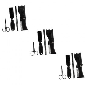 FRCOLOR 12 Pièces Ensemble De Stylos À Moustache Costume Pour Hommes Costumes Pour Hommes Kit De Cosmétologie Petit Peigne À 