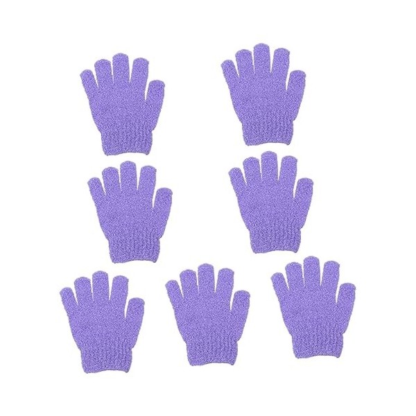 FOMIYES 70 Pièces Gants De Bain À Cinq Doigts Serviettes De Bain En Coton Gant De Gommage Coréen Éponges Pour Le Visage Gants