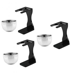 minkissy 3 Ensembles Ensemble De Rasage Ensemble De Bureau Costume Noir Pour Hommes Crème À Raser Pour Hommes Ensemble DOuti