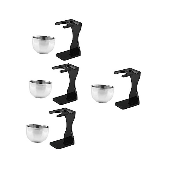 minkissy 3 Ensembles Ensemble De Rasage Ensemble De Bureau Costume Noir Pour Hommes Crème À Raser Pour Hommes Ensemble DOuti