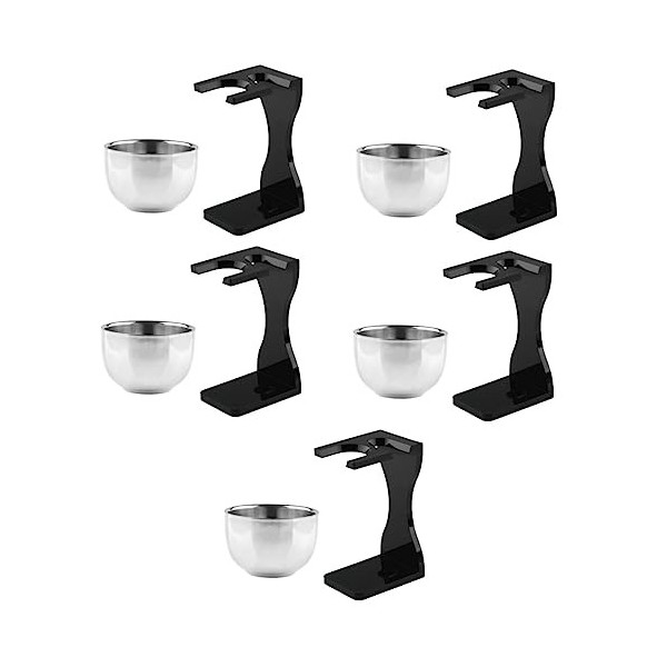 minkissy 3 Ensembles Ensemble De Rasage Ensemble De Bureau Costume Noir Pour Hommes Crème À Raser Pour Hommes Ensemble DOuti