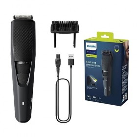 Philips Series 3000 - tondeuse à barbe électrique pour hommes avec lames auto-affûtées, doté dun système de guidage de coupe