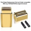 2 lames et lames de rechange de rasoir compatibles babylisspro Dual FXFS2 Shaver Metal Sheet replacement Gold 2 Sheets 