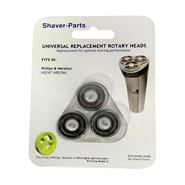 Shaver-parts Têtes de Rasoir pour Philips HQ167, HQ156