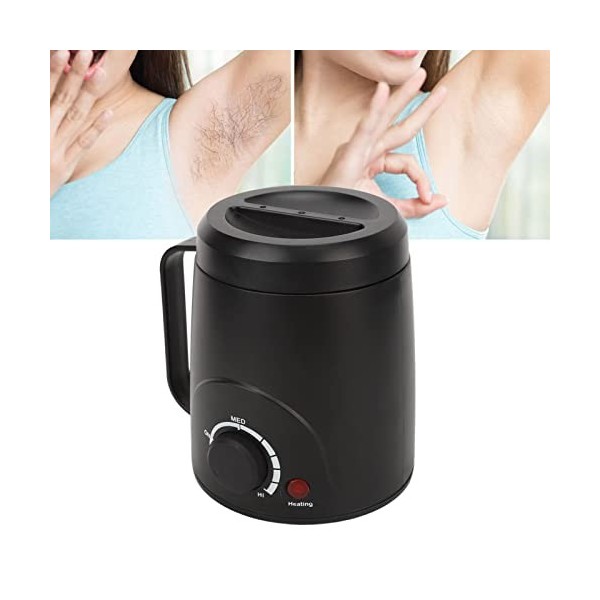 YEmirth Chauffe-Huile de Massage, Chauffe-Cire électrique à température Rapide réglable Chauffe-Cire pour épilation 110‑240V 