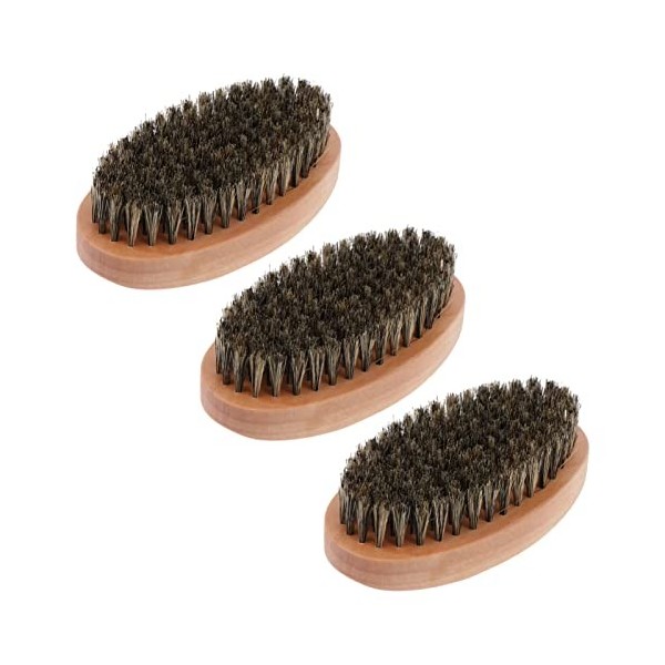 FOMIYES 9 Pièces Brosse À Barbe Poils De Sanglier Purs Accessoires De Coiffure Outils Pour La Maison Outils De Poche Accessoi