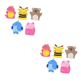 Beaupretty 10 Pcs Nettoyage Saleté Gommage Garçons Douche Gants De Bain Marionnettes Dissolvant Filles Avec Gant Bouffant Ass