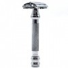 Parker Safety Razor, 99R Rasoir de sécurité à double tranchant ouvert à long manche en chrome pour homme