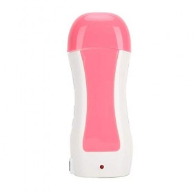 Kit Dépilation, Chauffe-Cire Dépilation Portable avec Bande de Cire de Papier de Cire Dépilation Rose EU Plug 220V