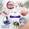 LiRiQi Lampe UV Sèche Ongles, 180W UV LED Séchoir à Ongles Professionnel Automatique, Séchage Rapide 4 Minuterie de 10/30/60/