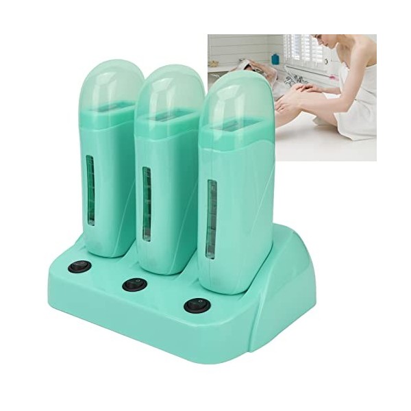 Roll On Wax Warmer Épilatoire Portable Safe Professional Quick Melt Salon Wax Warmer Prise UE 220V 