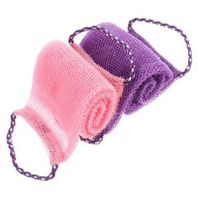 FRCOLOR 10 Pièces Serviette De Bain Cordon Sangle Arrière De Bain Gant De Toilette En Filet Africain Gommage Corps Serviettes