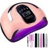 MAISITOO Lampe UV Sèche Ongles,168W UV LED Séchoir à Ongles Professionnel avec Capteur Automatique, 4 Minuteries10/30/60/99S,