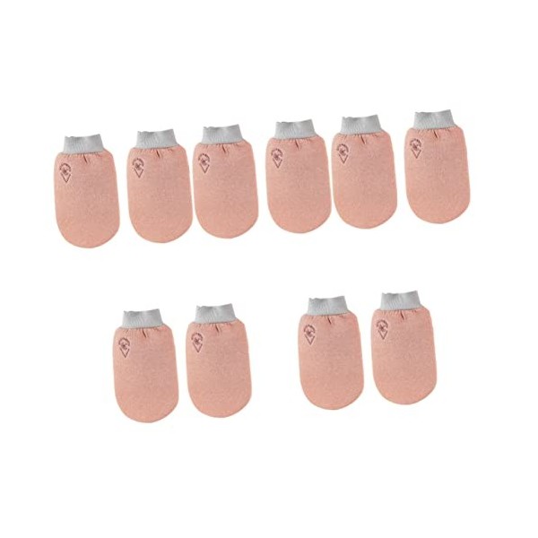 Healifty 10 Pièces Gants De Bain Double Face Gommage Mitaines Hommes Gants De Douche Gants Exfoliants pour Le Soin De La Peau
