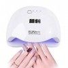 Lampe UV LED Ongles Gel, 120W UV LED Séchoir à Ongles Professionnel Automatique, 10S Séchage Rapide, 4 Minuteries, LCD Ecran,