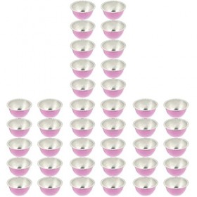 FRCOLOR Outil Dépilation 40 Pcs Cire en Aluminium Cire D aluminium Éclairage à Bol de Cire de Cire de Cire de Cire de Cire 