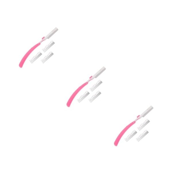 minkissy 2 Ensembles De Lame De Coupe Des Sourcils Outil DÉpilation De Rasoir Pour Le Visage Des Femmes Rasoir À Sourcils Po