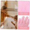 FRCOLOR 50 Pièces Gants De Bain À Cinq Doigts Éponge De Gommage Du Corps Serviettes Propres Pour Le Visage Serviettes De Bain