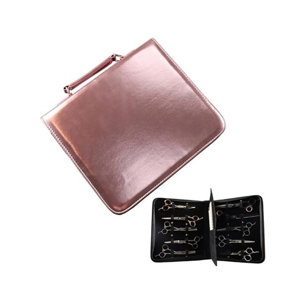 oueyfer Pochette pour Ciseaux Coiffeur Professionnel Rangement Portable pour Peignes Coupe Cheveux À Fermeture Éclair Salons 