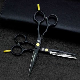 Ciseaux à couper les cheveux de 5,5 pouces Kit de ciseaux 11pcs coiffure ciseaux Ciseaux Ensemble de coiffure salon cisailles