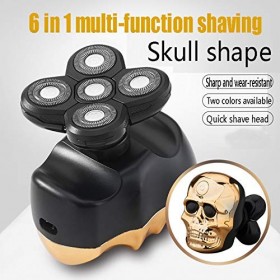 PYNQ 6 en 1 Rasoir Électrique Rechargeable Usb 5 Lames Rasoirs Tondeuse Nez Oreille Tondeuse à Cheveux Brosse de Nettoyage Du