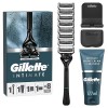 Gillette Intimate Pour Homme, Manche De Rasoir,8 Recharges, Crème De Rasage+Nettoyant 2En1