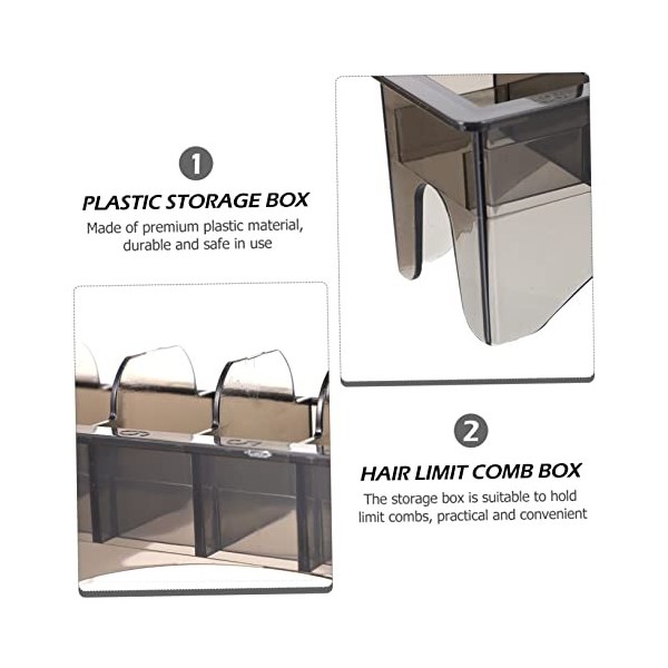 FOMIYES 6 Pièces Limite Peigne Support De Rangement Organisateur De Peigne Conteneur De Ciseaux À Cheveux En Plastique Organi