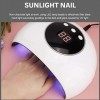36W Nail Dryer Lamp, Nail Curing Machine UV Gel Nail Polish Dryer Manucure Tool with Intelligent Timing Design for Home or Sa