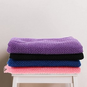 minkissy 16 pcs Filet de bain Corps Gommage Éponge Nettoyer Serviettes de Bain Éponge exfoliante Dos Gant de toilette Gommage